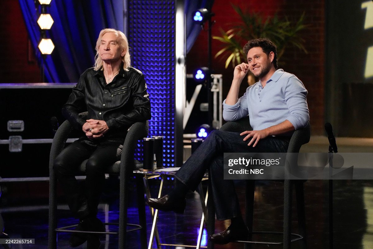 NiallArgHQ's tweet photo. Niall junto a Joe Walsh de The Eagles, uno de sus ídolos ✨ https://t.co/3GgH15PU40