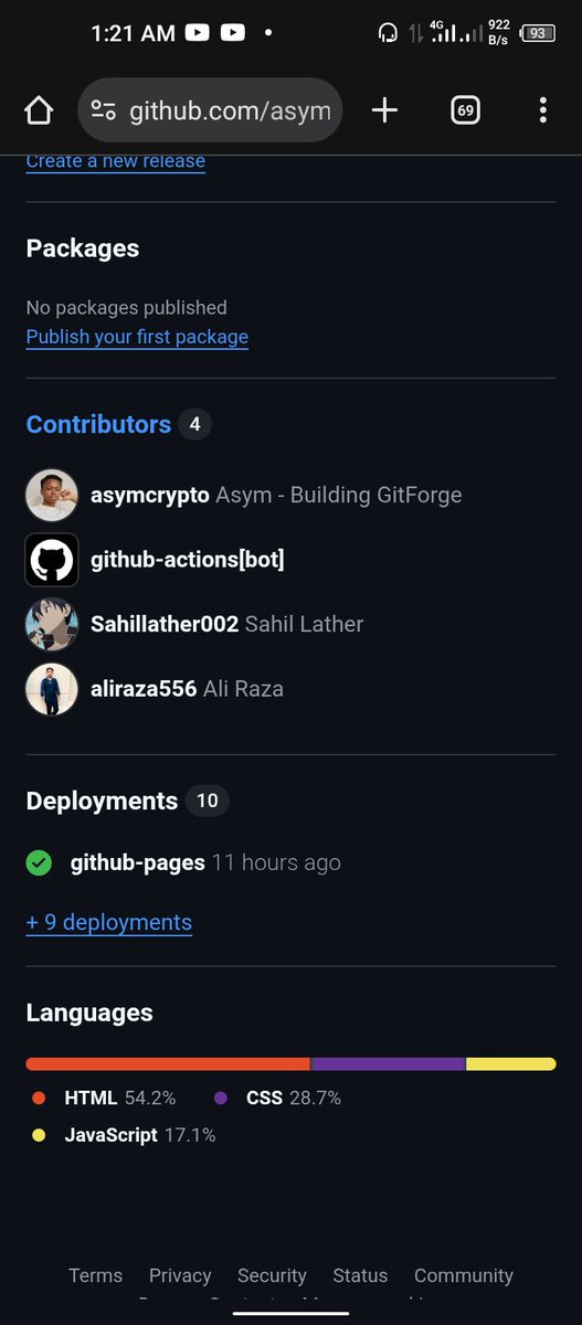 Asym_Alwali's tweet image. Here’s what I worked on today 👇
Trying to bring in more contributors in and build community around GitForge.