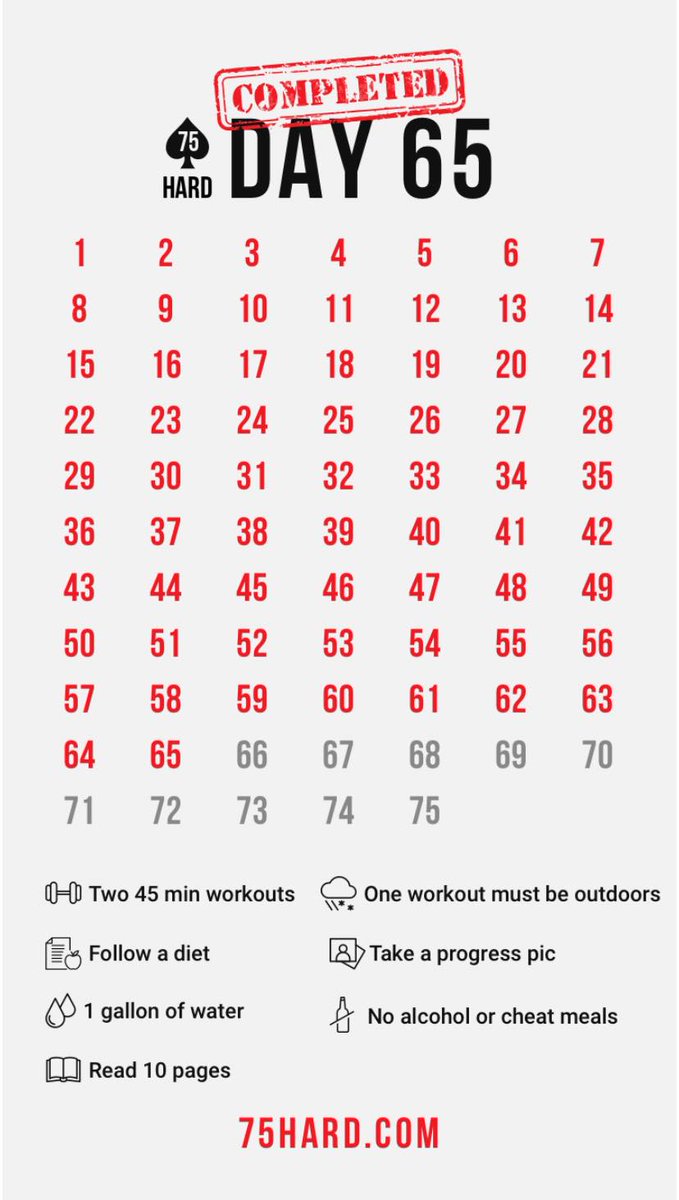 kathleengage's tweet image. 10 Days and counting. Anyone else doing the #75Hard?