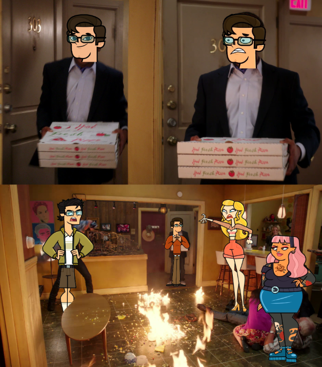 Benji and 3 people who all hate each other okay I like this group :)