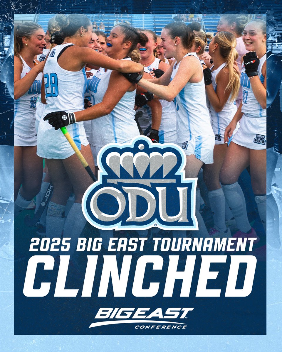 It’s official, we’re going!

Old Dominion Field Hockey clinched the #3 seed in the BIG EAST Conference Tournament

Semifinals: Nov. 7
Championship: Nov. 9

#ODUSports | #Monarchs | #ReignOn