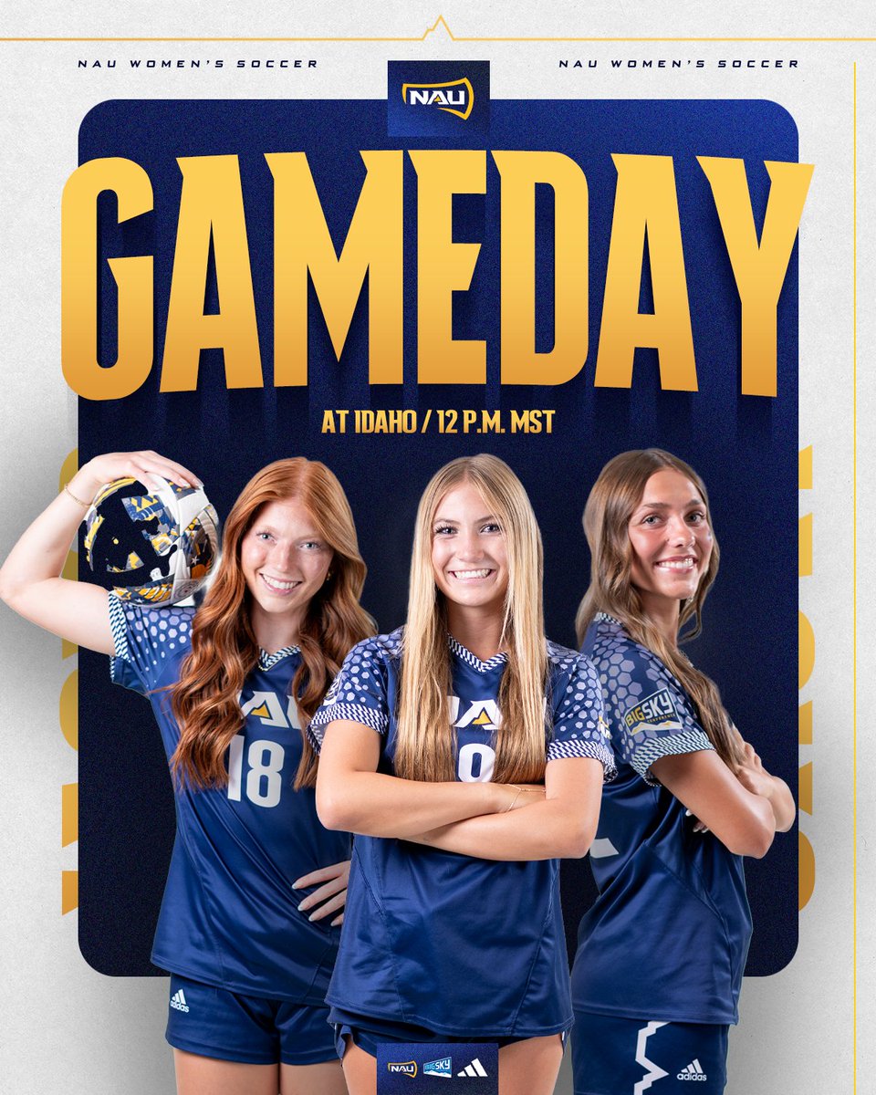 NAUSoccer_'s tweet photo. Sunday funday on deck🪓

at Idaho
🕑 12 p.m. MST
📍 Moscow, Idaho
📊 https://t.co/HlbFMlr3q4
💻 https://t.co/iccug0PrfF

#RaiseTheFlag | #BigSkySoccer https://t.co/twL7PxoyVm