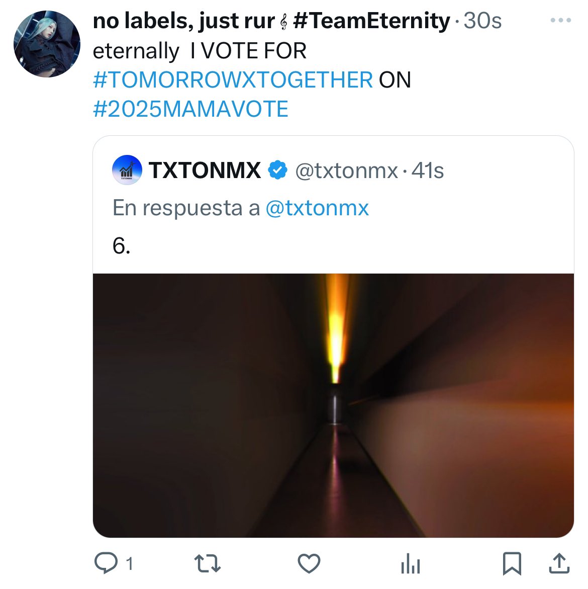 txtonmx's tweet photo. ¡Felicidades a #TeamEternity 🌟! https://t.co/BDTU3dEQwB