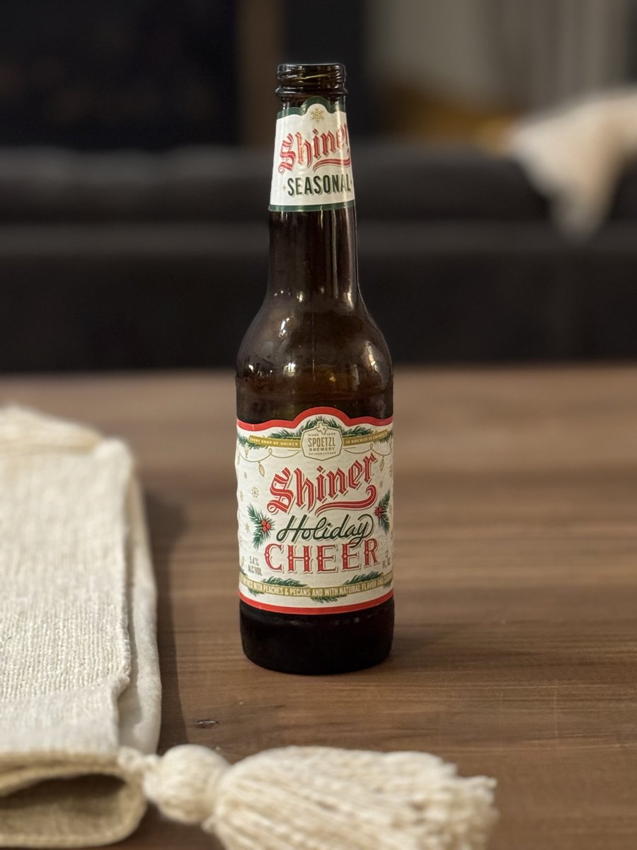My absolute favorite beer is Shiner Cheer (by <a href="/ShinerBeer/">Shiner Beer</a>). Sometime around 2009-10, <a href="/ChrisFerera/">Chris Ferera</a> and I discovered it while at Blarney’s Pub in Mitchell SD. 

it’s become a tradition for us to text each other a photo when we find it. 

Today, I found the first one of the season.
