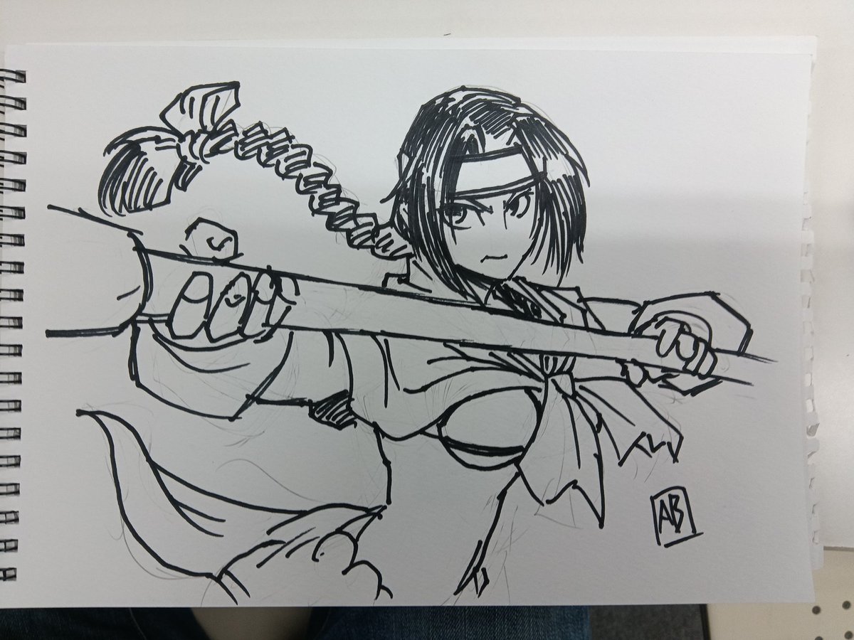 NightouAb's tweet image. ソウルキャリバーⅥくん7歳おめでとう2on2行ってきました
もるどんさんお疲れさま＆ありがとうございました
アーカイブの最後の方に映っってましたが、現地で全部描きました
#ソウルキャリバー6