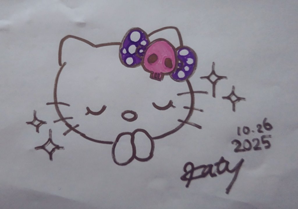 kitty様❽❾ ☾⋆·̩͙⑅* 今週なんか疲れた🥹 早く寝ます🛌 ↑↑↑寝たいの