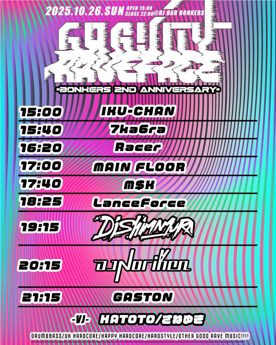 Racer27039's tweet photo. 当日です!!
皆様本日は15時から
@dj_bar_bonkers 集合でお願いします!!🙏
#RAVEFACE
#GRAVITY
開催日 10月 26日(日)
時間 15:00~22:00
こちらのURLからゲスト登録できます。
⬇️⬇️⬇️
https://t.co/IAUdiR6TIb https://t.co/XFAhBRU1hs