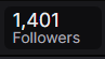 Major goal hit! We finally reached over 1400 followers! Lets try to get to 1500 before the end of the year!