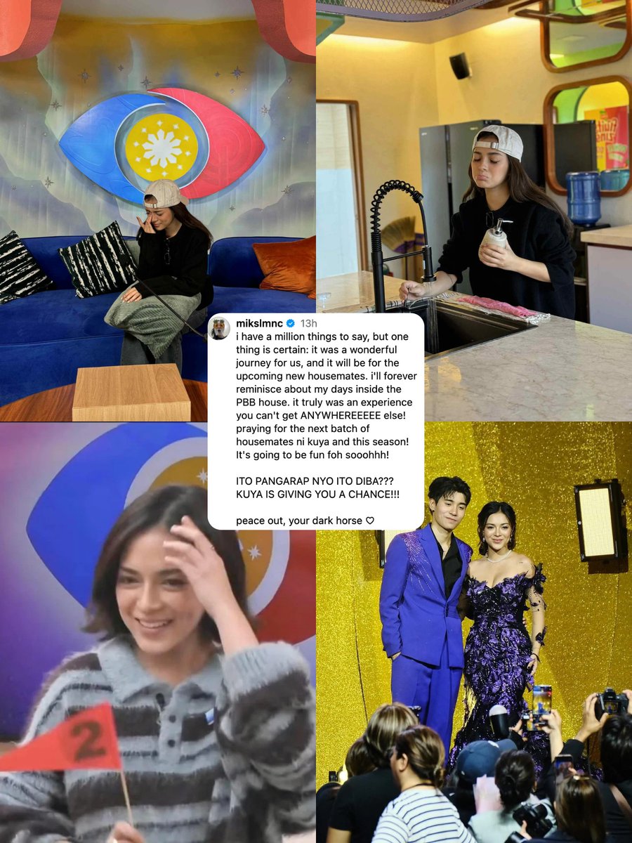 OUR FOREVER BIG WINNER 💜

As the new season of “Pinoy Big Brother: Celebrity Collab Edition” kicked off yesterday, big winner Mika Salamanca took to Instagram to share a heartfelt message for the new batch of Kapuso and Kapamilya housemates.

“I have a million things to say, but