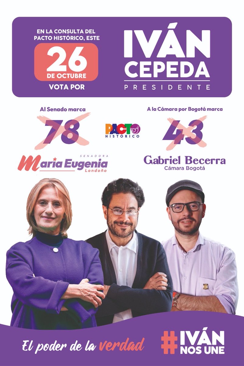 notipaco's tweet photo. 🚨Mañana será un día importante para la democracia. El @pactooficial se fortalece en el país con liderazgos decentes que provienen de la lucha social en sus comunidades. Aquí un grupo destacado por región👇🏾

- Cundinamarca: Daniela Vega # 1 
- Bogotá: Gabriel Becerra #43

Sigue🧵 https://t.co/DZtc4HpLPl