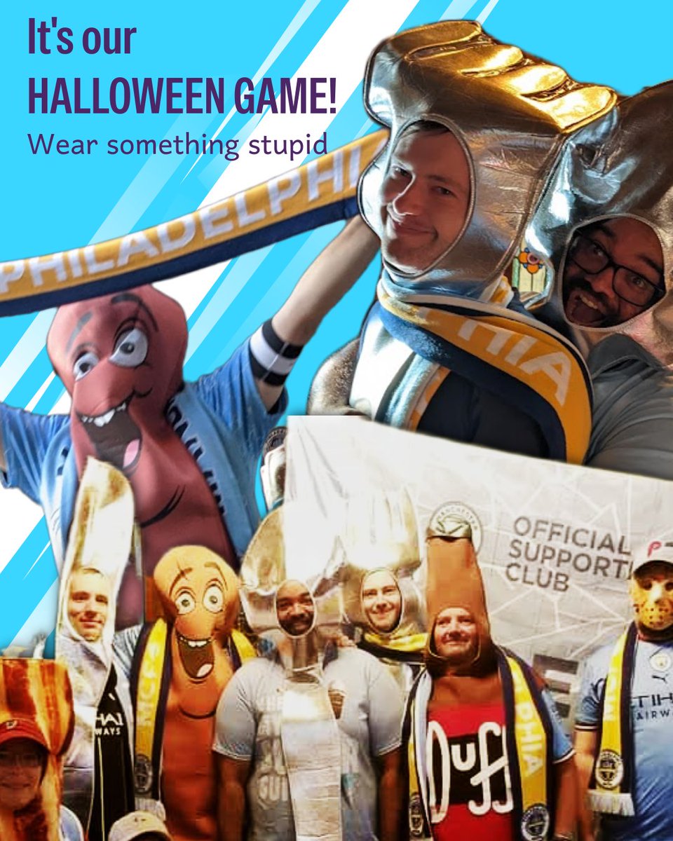 IMPORTANT MESSAGE. About tomorrow's game. It's our nearest to Halloween. So you know what that means? Wear something stupid! See you there. #CmonCity #MancityUS #MancityOSC #mcfcphilly
