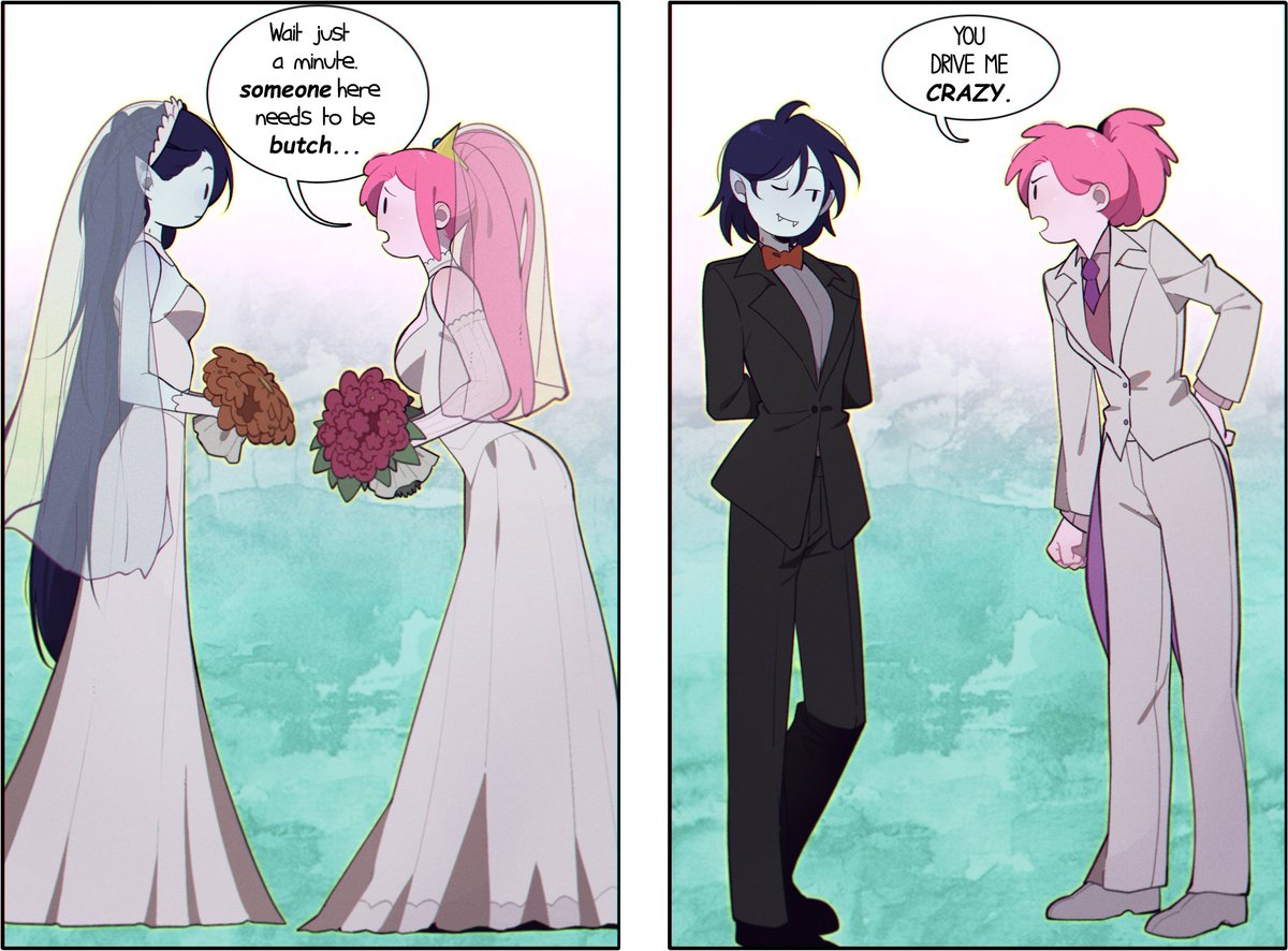 OmyChan2's tweet image. Of course them 
#Bubbline #Adventuretime #fionnaandcake