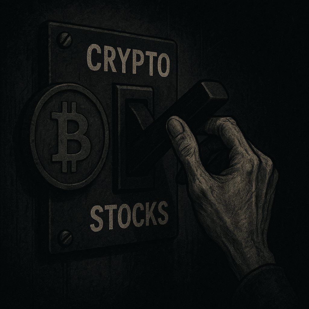 The best part is if I switched from crypto to stocks… 

Is I’m used to -30% drawdowns regularly❌

So a casual -3% wouldn’t even phase me.