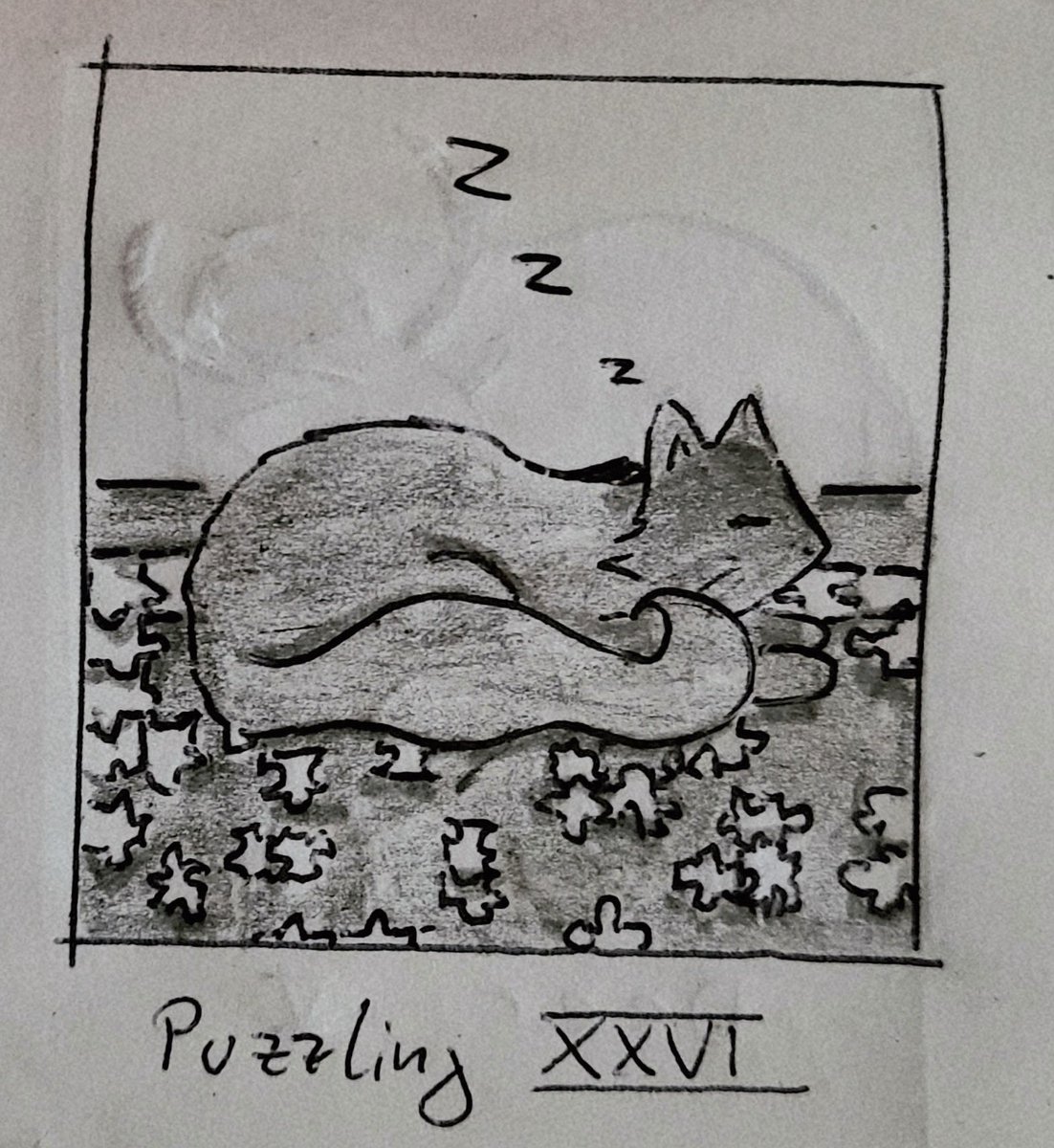 #Inktober2025 day 26: Puzzling