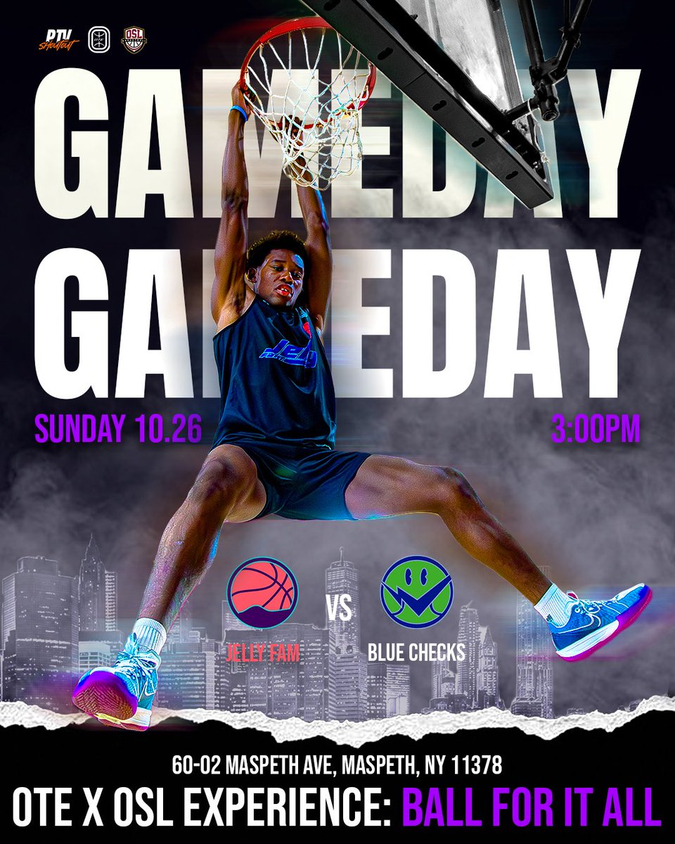 OSLBasketball's tweet image. Come support OTE Jellyfam 🍇in our second game of the season as we face off against the Blue Checks from North Carolina!

Tip-off: 3pm

Address:
60-02 Maspeth Ave
Maspeth, NY 11378

#ote #queens #bronx #NorthCarolina #basketball #osl