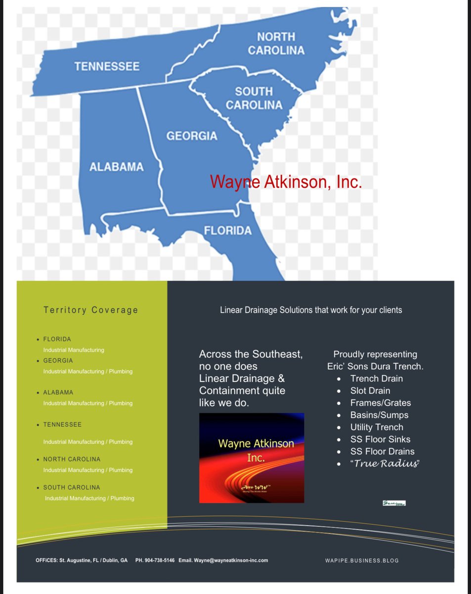 AtcoWaterWorks's tweet image. We are excited to announce our newly realigned territory with Dura Trench. 

Industrial Manufacturing 
Aerospace 
Water Treatment Facilities
Waste Water Treatment Facilities
Water Reclamation Facilities
Food &amp;amp; Beverage
Pharmaceutical
Energy 
Oil &amp;amp; Gas
Petroleum 
Natural Gas