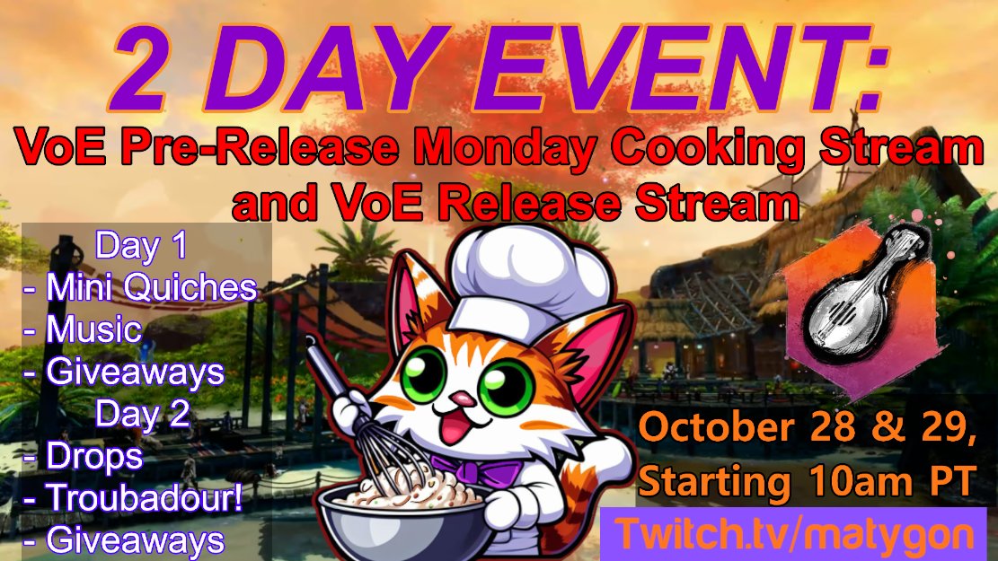 MatygonIsHere's tweet image. Oh we are goona have some fun next week!
@ArenaNet @GuildWars2 
twitch.tv/matygon