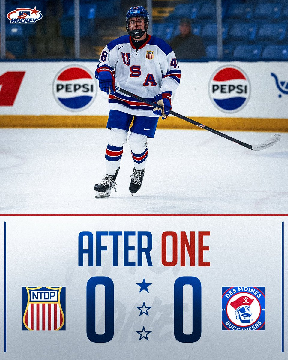USAHockeyNTDP's tweet photo. All even after โ๏ธ
#USAvsDM https://t.co/WJCRGq3QGv