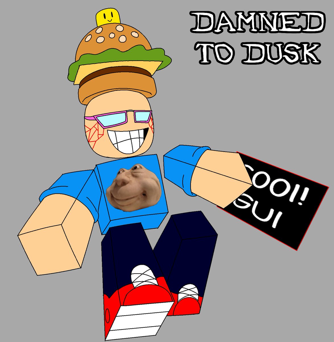 LizDrawsAndMore's tweet image. Made his burger hat way too big
(Full body of DTD 007n7)
.
.
.
#roblox #007n7 #robloxhacker #damnedtodusk