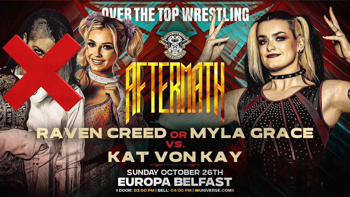 Aftermath Belfast 
TODAY
OTT Women’s Championship 
🎟️🎟️TICKETS🎟️🎟️
universe.com/events/over-th…