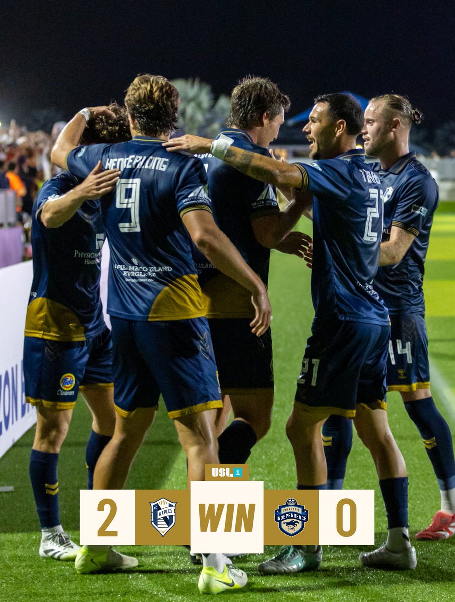 HOME PLAYOFF CLINCHED. SEE YOU BACK AT PARADISE COAST. NOVEMBER 1ST.

#FCNaples #USLLeagueOne #InauguralSeason #NAPvCLT #FCNaplesWIN #USLPlayoffs