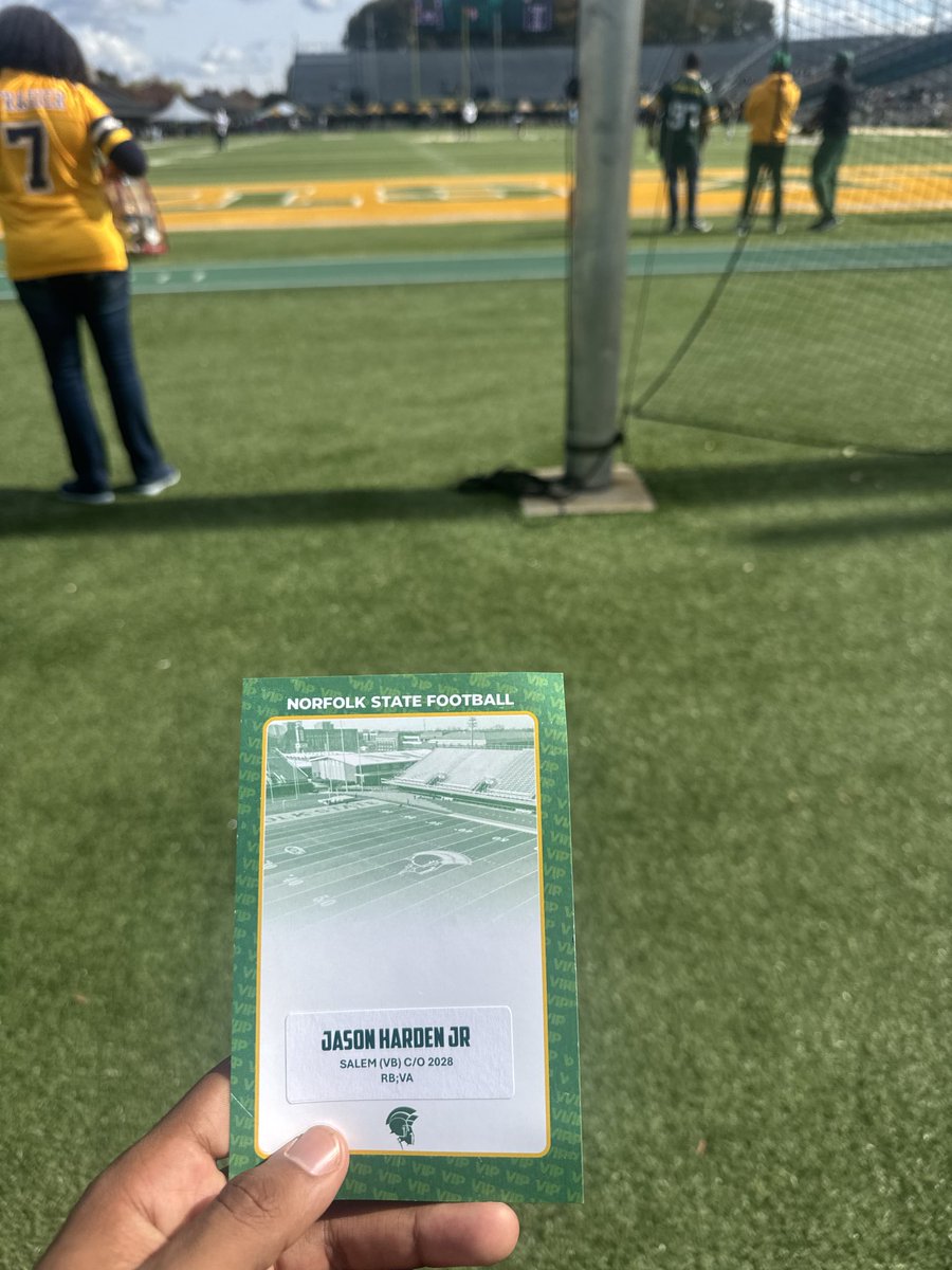 Thank you <a href="/NorfolkStateFB/">Norfolk State Football 🔰</a> and <a href="/CoachSteveAdams/">Steve Adams</a> for inviting me to your football homecoming game this weekend 🔰🔰
