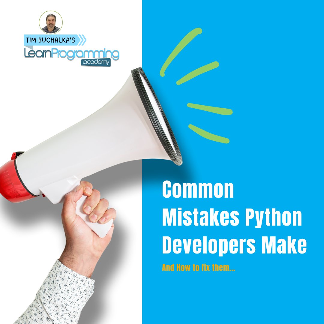 timbuchalka's tweet image. Even seasoned Python developers run into subtle mistakes that make their code less efficient, harder to maintain, or simply not “Pythonic.” 
🎯 Learn how to code smarter, not just faster, with our new Python Data Structures and Algorithms.
Enroll today and level up!