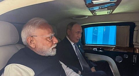 HEROIC SAVE BY  PRESIDE PUTIN! 🇷🇺 
  At the 2025 SCO Summit in Tianjin, Russian President Vladimir Putin’s sharp instincts and FSB intel thwarted a sinister   plot to assassinate Indian PM Narendra Modi!  Breaking protocol,  President Putin personally escorted Modi in his armored