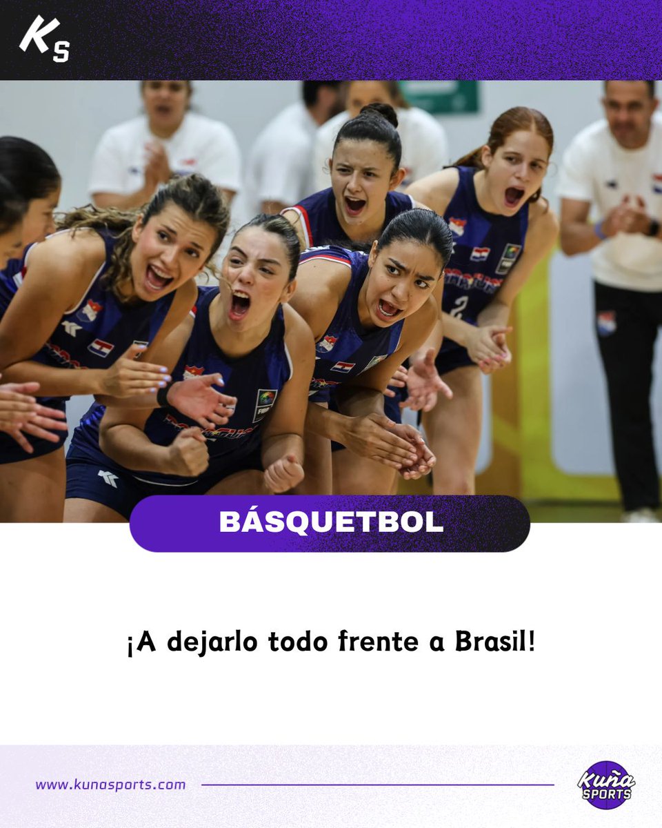 Por el último cupo.🏀

🇦🇷Ante la invicta Argentina, Paraguay cayó en semifinales del Sudamericano FIBA Sub 17 Asunción 2025.

🇵🇾Las paraguayas disputaron un gran partido, pero no alcanzó para revertir el marcador que acabó 71-47.

#KuñaSports💜
