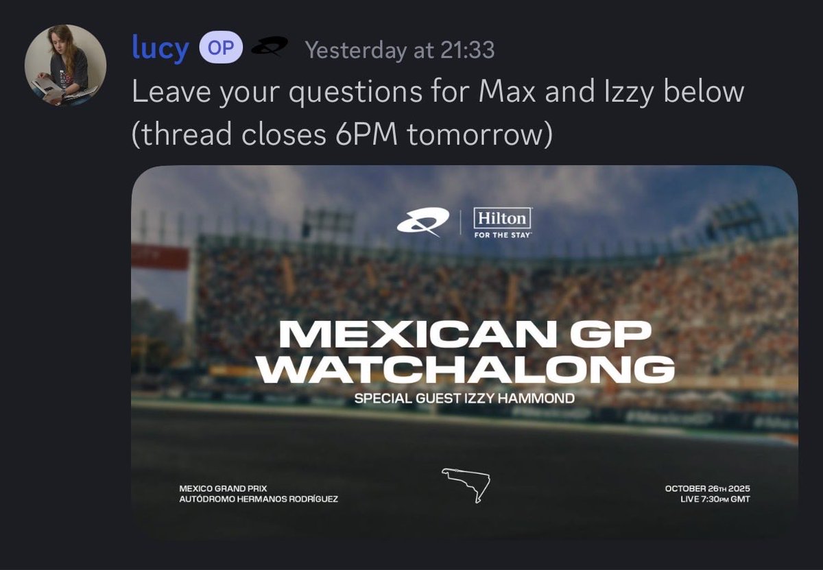 You can send Max and Izzy questions for the watchalong over on Quadrant’s Discord server!

🔗 discord.gg/quadrant