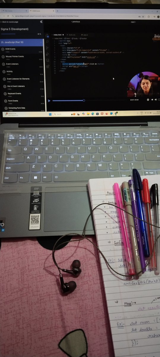 shagungupta56's tweet image. ✨ Day 67 /100– Daily Progress Update ✨

📘 Development: Completed JavaScript Part 10
💻 DSA: Solved 1 Array Problem on LeetCode

🕉️ Staying consistent and learning step by step every single day — one day closer to mastery! 🚀

#100DaysOfCode #JavaScript #LeetCode #CodingJourney