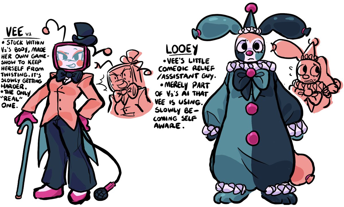 BLOTBATS's tweet image. au where i torture vee (looey is there too i guess) #dandysworld
