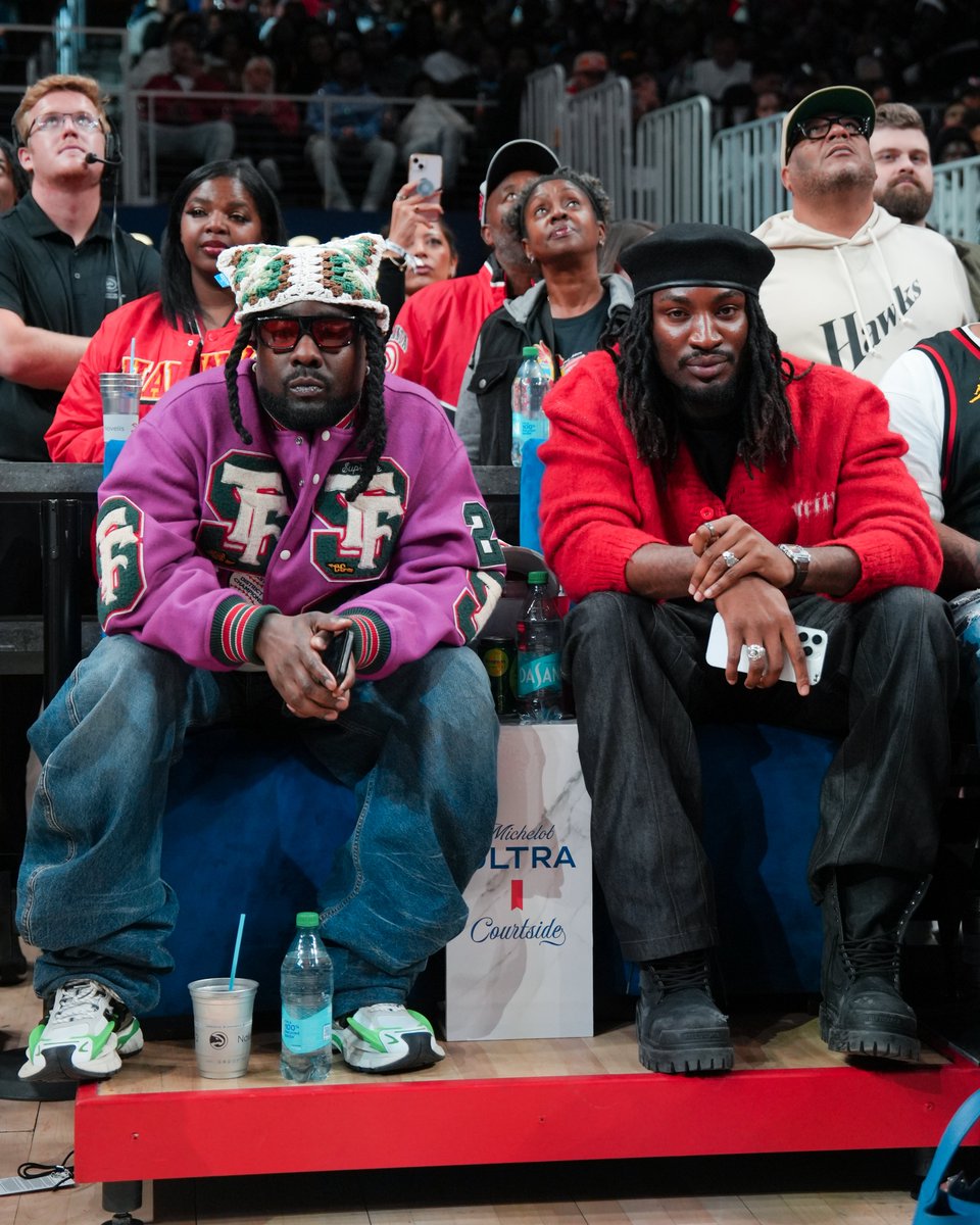 Wale & Odeal here for hoops 🎵
#ULTRACourtside | @MichelobULTRA