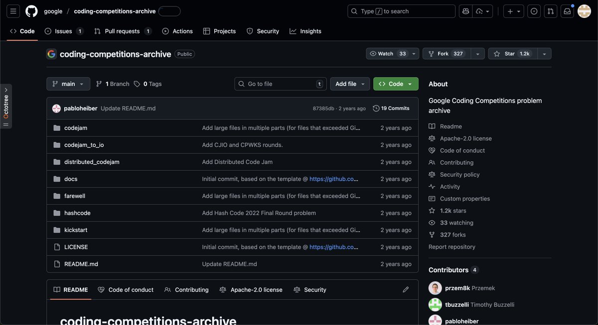 asishcodes's tweet image. All Google coding competition problems in one place