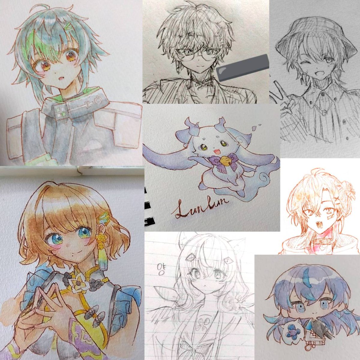 0sakana_w's tweet image. #にじさんじ絵描きさんと繋がりたい 
#めちゃつえー絵描きさんと繋がりたい 
少しだけ!♻️中心に全反応ゆったり巡回、片思い3日ほど
つ🅰️、📌、🥨🍚中心に色々な方描きます
リプリポスト引用リポスト多めです
お迎えDMの方送らせていただきます!🙏