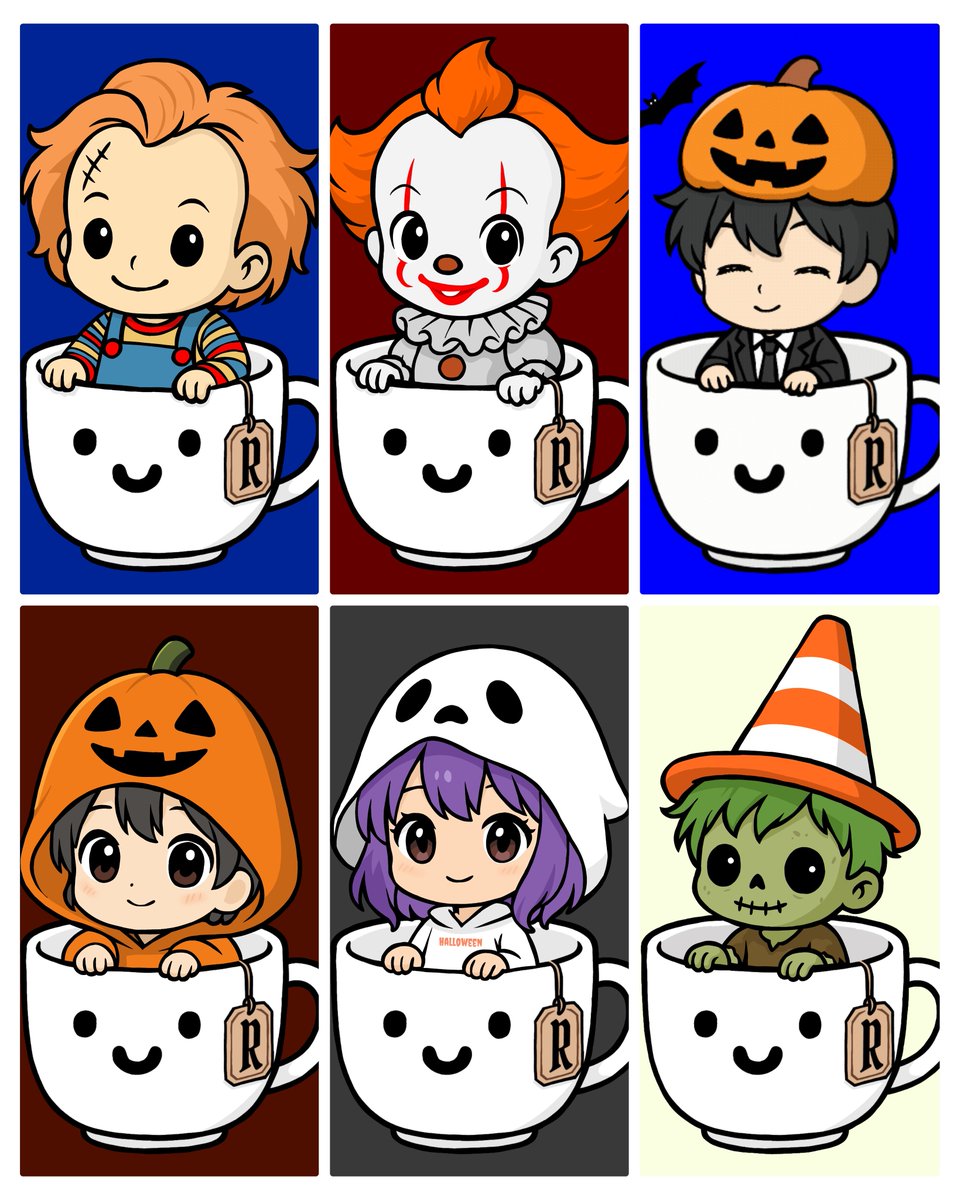 Ronjairo15's tweet image. Good night 🌙
Presenting six pieces created especially for Halloween 🎃
These are still available — don’t miss the chance to collect one of them!
Price: 5 XRP
Find them at @xrpcafe 
xrp.cafe/collection/chi…
#NFT #ChibiInACup #HalloweenNFT #XRPNFT