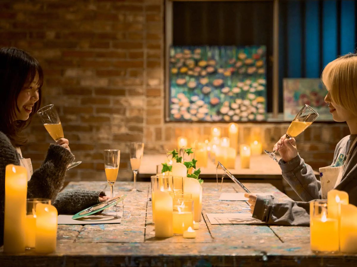 ろうそくの灯がゆれる幻想的なワークショップ体験【ART NIGHT】を好評