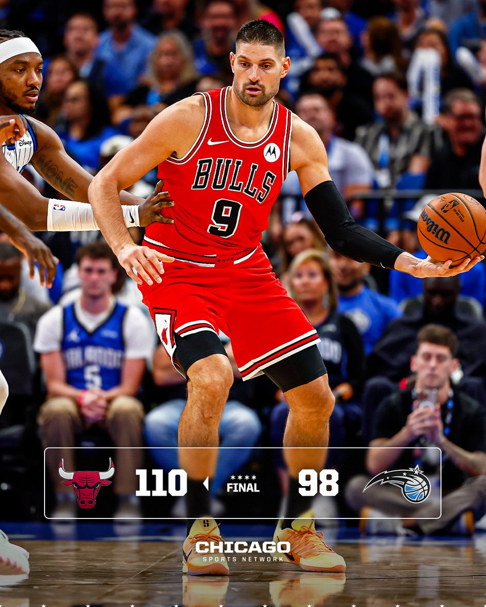 DUB IN ORLANDO ✅
Bulls move to 2-0