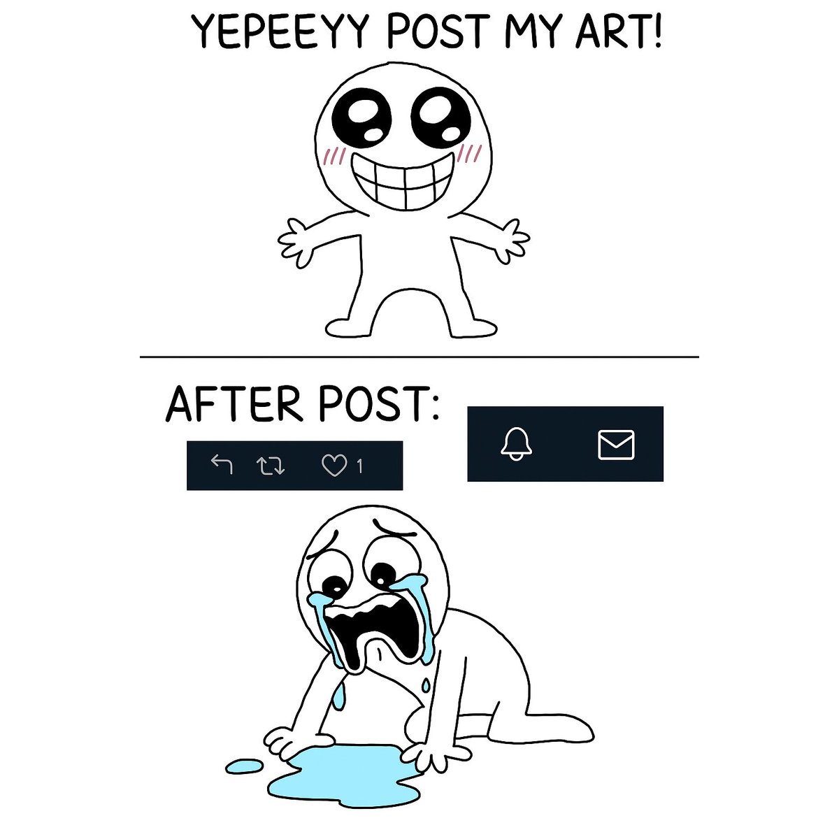SuubArt's tweet image. It happens to all of us small artists! 😭