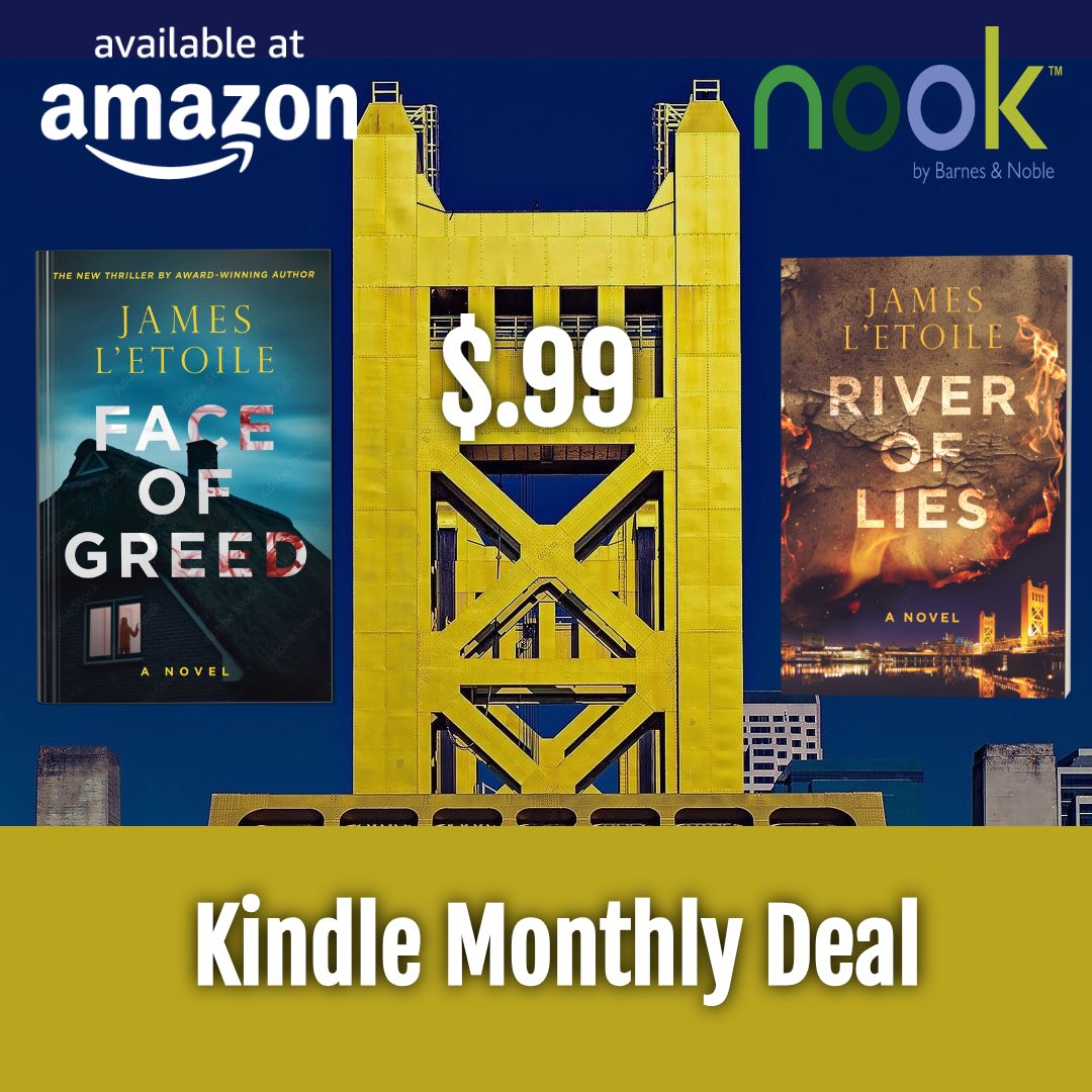 Just a few days left to take advantage of the .99 cent sale on Face of Greed and River of Lies. Grab this deal before it disappears!
#ebooks #booksale #thrillerbooks #getitwhileitlasts  #Kindle #nook <a href="/oceanviewpub/">Oceanview Publishing</a>