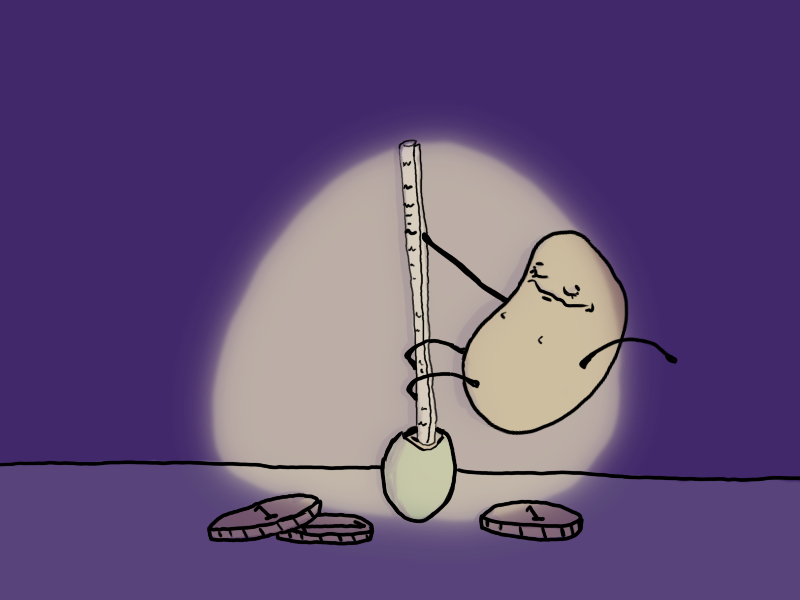 TurkeyLegz's tweet photo. day 25 of #gettinarts2025 for #magictavern
the theme is "Favourite Guest" and this one was tricky but ultimately i went with Beanla the magic bean played by @TheLisaGilroy 
the greatest bean who had two hours to live who ever stripped
#inktober https://t.co/tqiqAGCpGh
