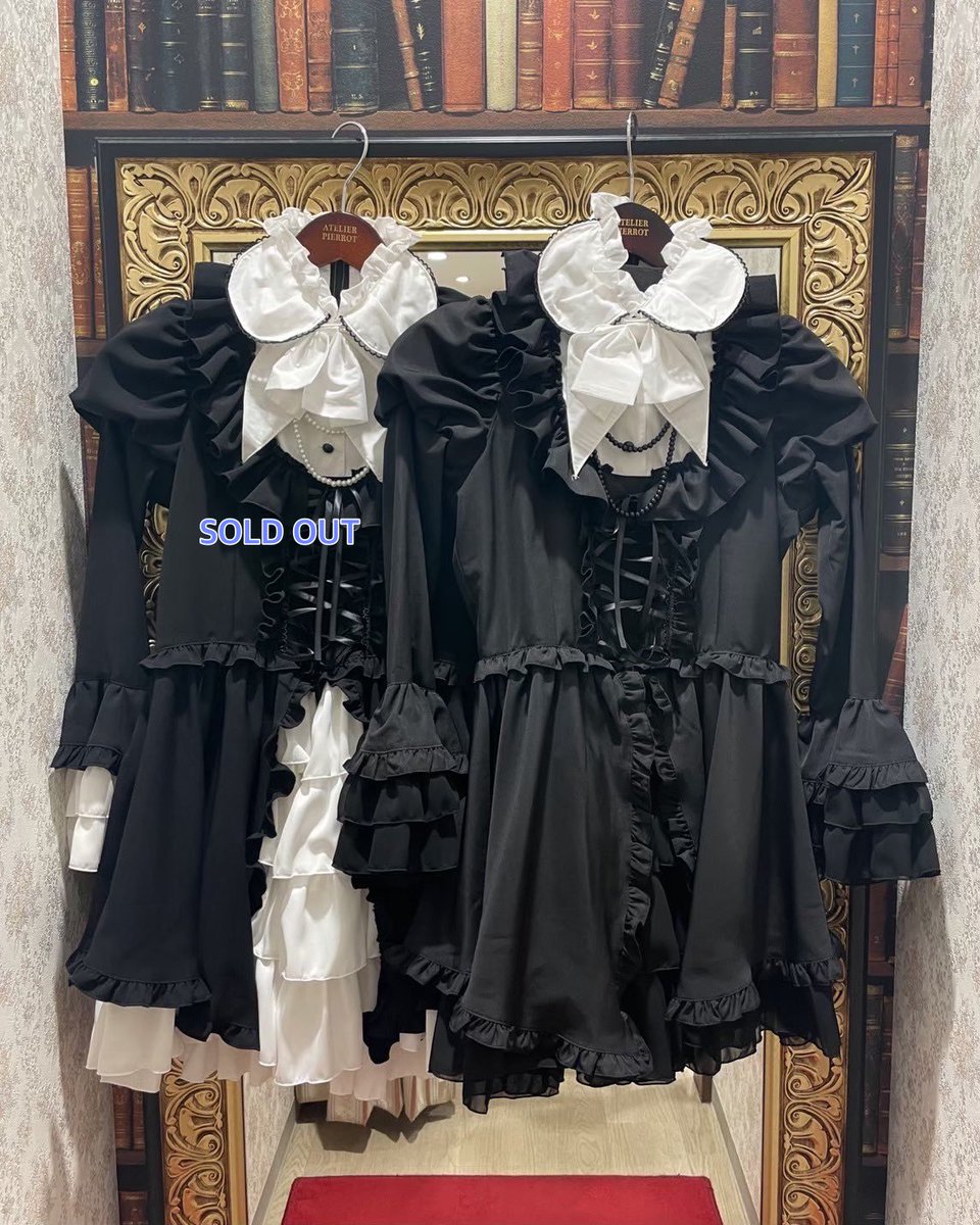 ビスクドール アーテー リプロ AT ブラックドレス 黒 シェルカメオ アクセ ATELIER-PIERROT新宿マルイアネックス店 on X
