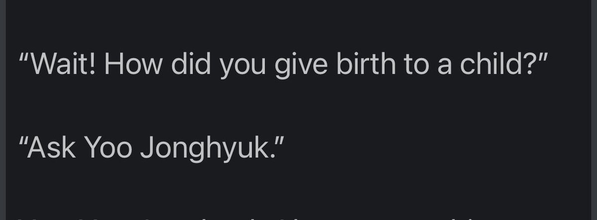 I’m so impressed with Lee Jihye here bc the way she has zero problem with two guys falling in love or sleep tgt. The only thing she genuinely wanted to know was how can Kim Dokja, a man, give birth to a child.