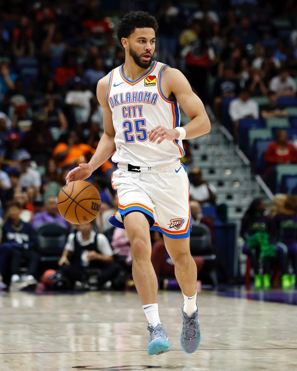 Ajay Mitchell’s first three games:

18.6 PPG
4.0 REB
4.3 AST
1.0 STL
46.6 FG%
41.6 3P%

The leader for Sixth Man of the Year right now