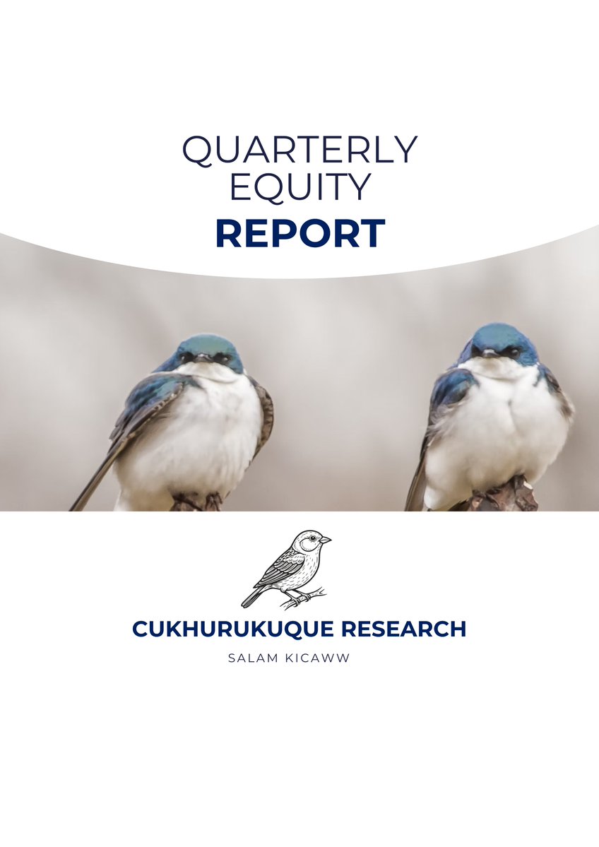 cukhurukuque's tweet image. Seperti yang sudah dijanjikan, hari inii untuk pertama kalinya Cukhurukuque Reseach merilis Quarterly Report yang berisikan analisa kami terkait beberapa emiten yang ada prospeknya kedepannya
Report bisa di download di drive.google.com/file/d/1zAYw_h…

atau : investwithcukhurukuque.com