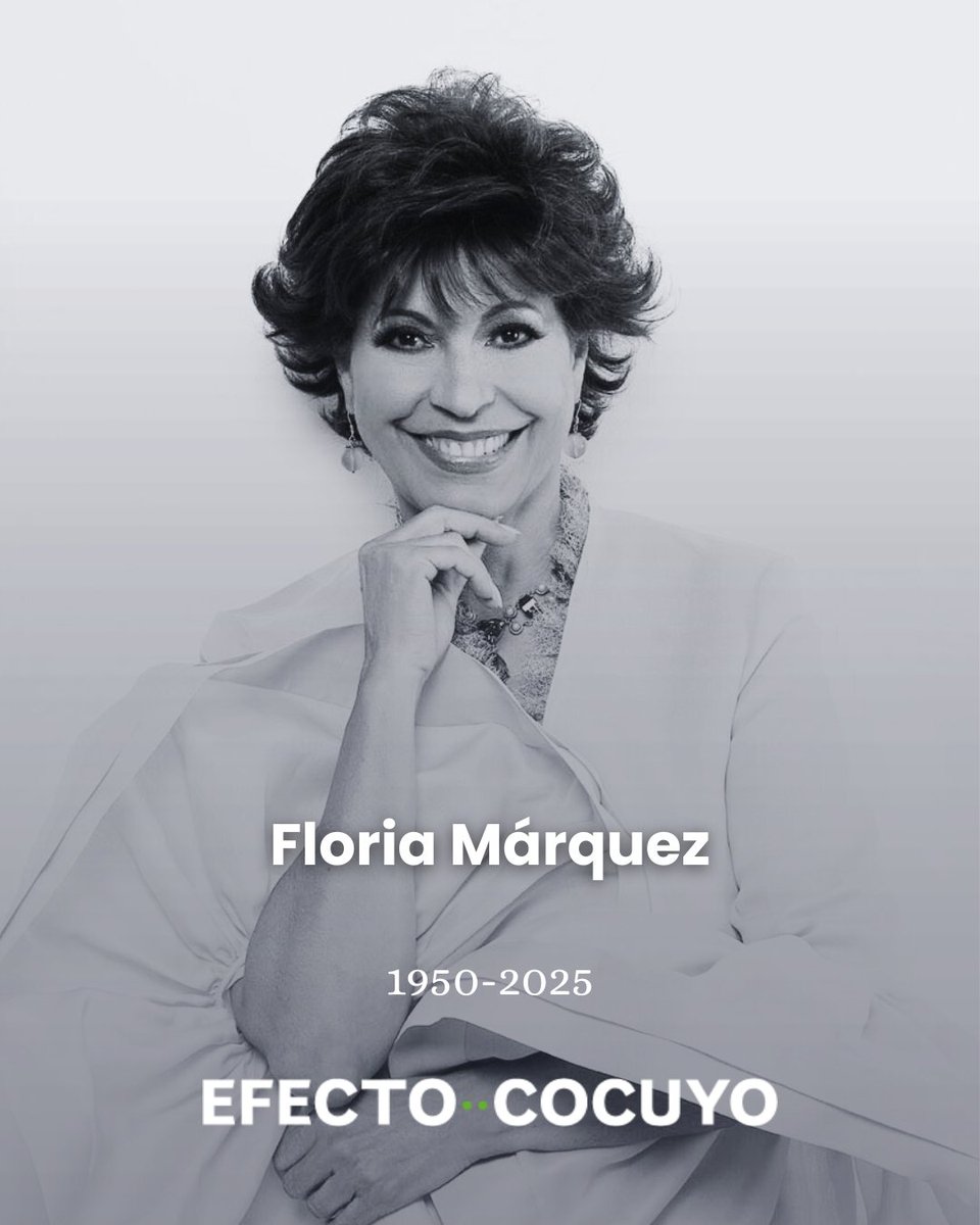EfectoCocuyo's tweet photo. El mundo del entretenimiento se viste de luto

La Show Woman de Venezuela, Floria Márquez, falleció este sábado #25Oct mientras ofrecía un emotivo show en Casa Anauco, en El Hatillo.

Floria plenaba los escenarios con un sobrado talento que envolvía a un público que la seguía con admiración, fidelidad y cariño. Hoy ese escenario llora la partida de una de sus grandes artistas.

Nuestras condolencias al maestro Pedrito López, demás familiares, amigos y a todo ese público que la aplaudía de pie.

#EfectoCocuyo