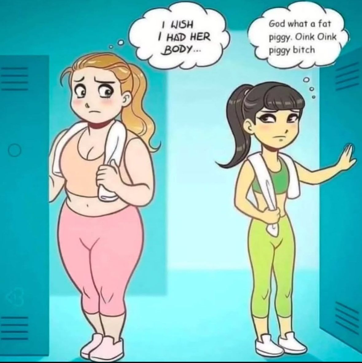 sugrfreegum's tweet image. how it feels to be a high bmi on edtwt