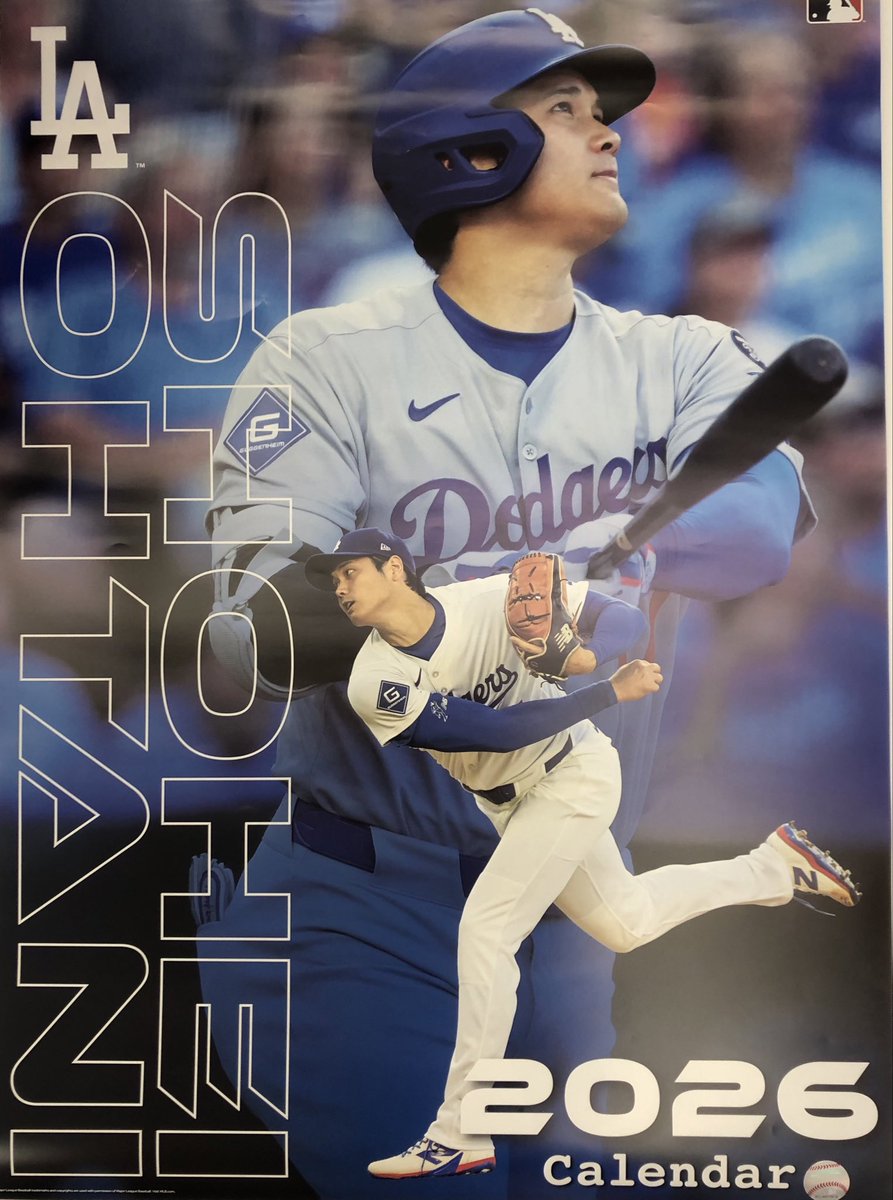 大谷翔平選手のカレンダーが入荷しました 壁掛けポスターサイズ税込