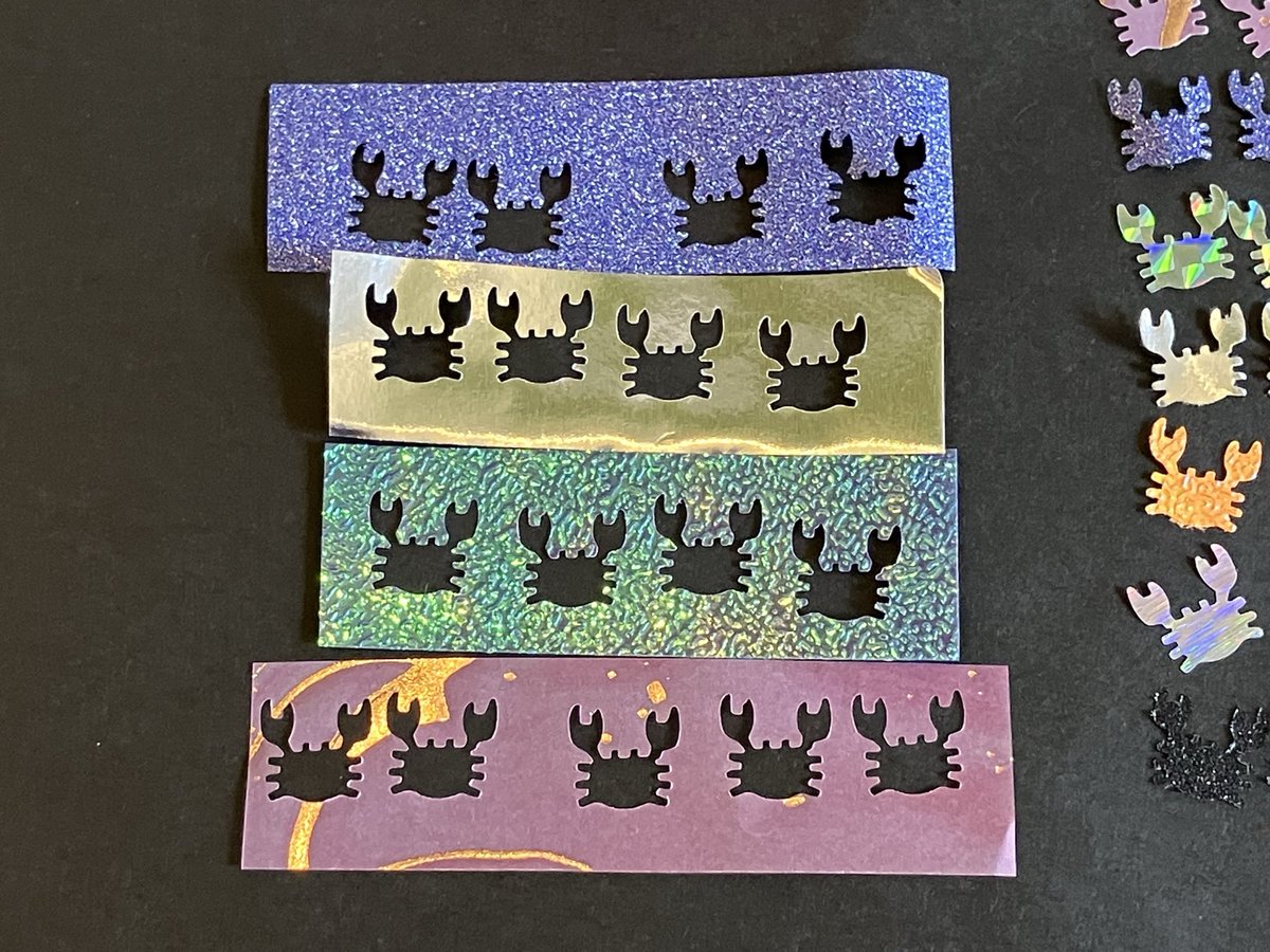 ataro_misuta's tweet image. カニのクラフトパンチ🤛🦀✌️
早速買った！
いろんな折り紙でカニを生成………
…………
………………………
…………………………………
………………………………………
…………………やば、時間溶ける…………

B面もかわいい🦀🦀🦀🦀

#蟹グッズクラブ