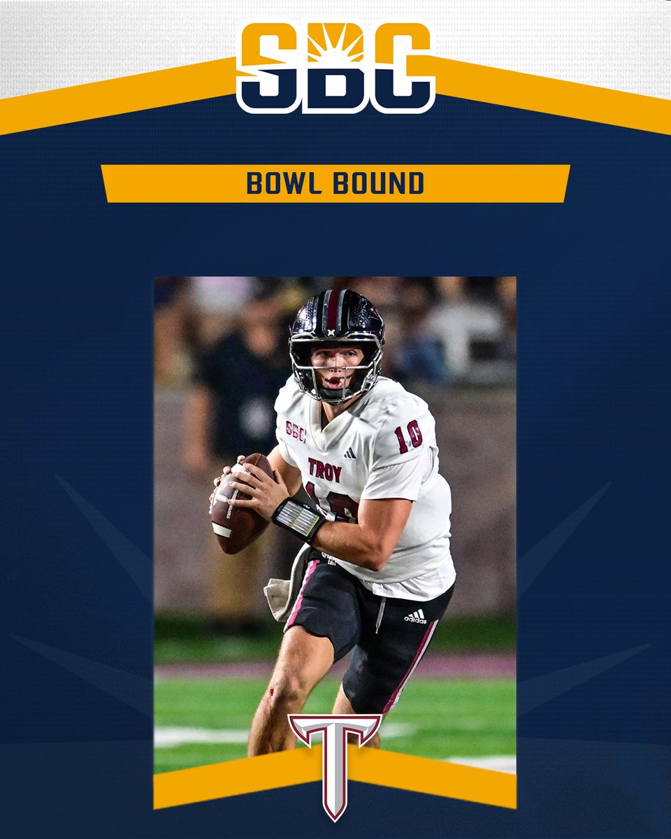 𝗕𝗢𝗪𝗟 𝗕𝗢𝗨𝗡𝗗.

<a href="/TroyTrojansFB/">Troy Trojans Football 8x⚔️</a> clinches bowl eligibility for the third time in four seasons with a 35-23 win over Louisiana. ☀️🏈